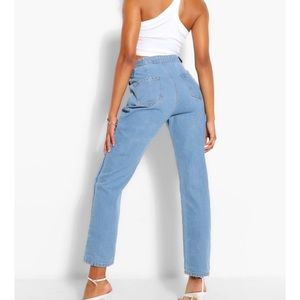 Tall denim mom jeans